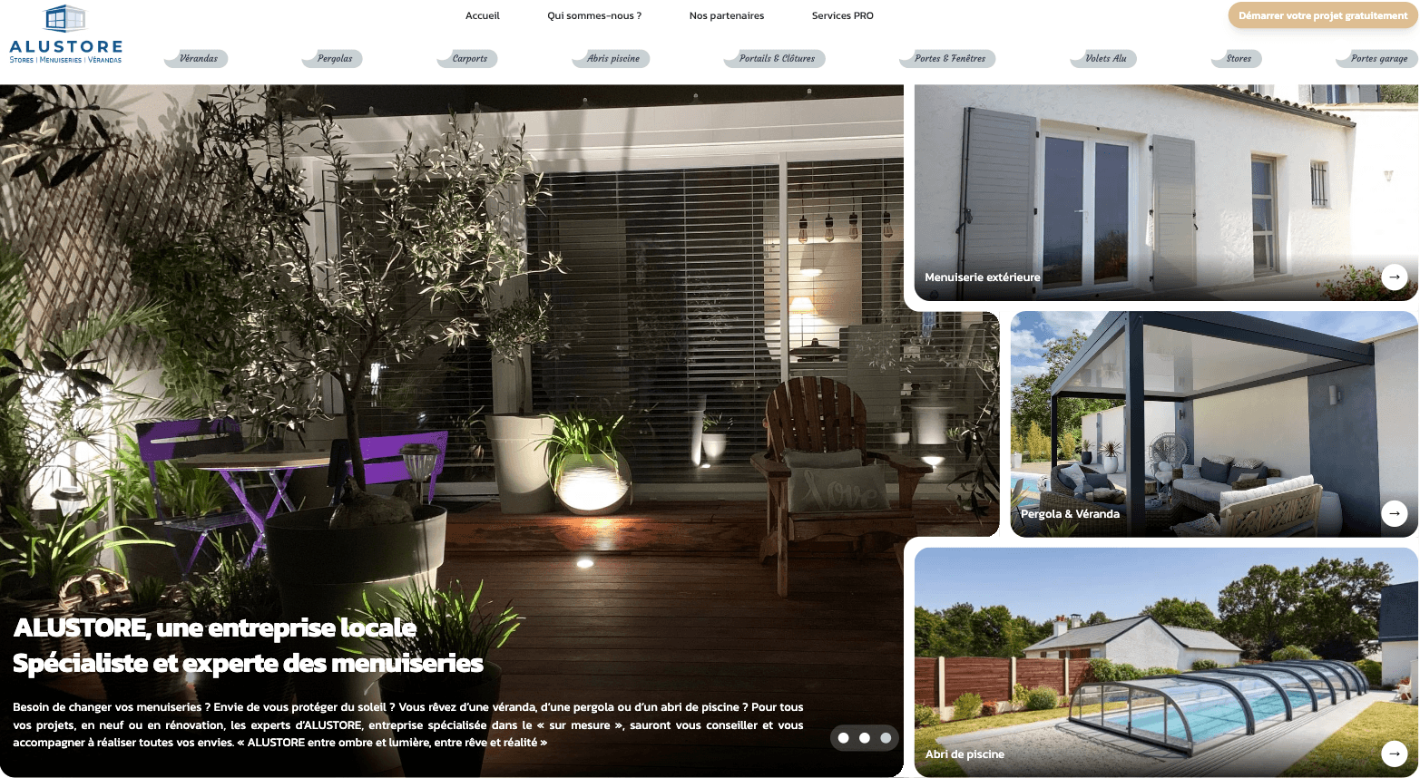 ALUSTORE, une entreprise locale spécialiste et experte des menuiseries